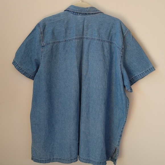 Vintage Bobby Brooks Woman Embroidered Denim Blouse 22W, 24W - Picture 2 of 9